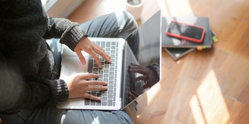 Thuiswerken laptop